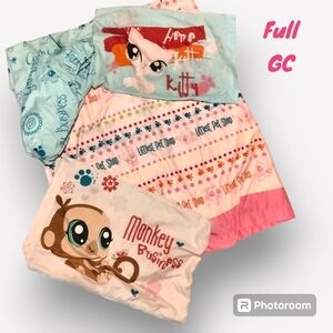 Littlest Pet Shop Complete Full Size Sheet Set